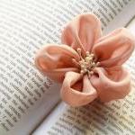 Fabric Flower Hair Clip And Brooch - Bridal..