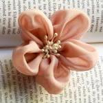 Fabric Flower Hair Clip And Brooch - Bridal..